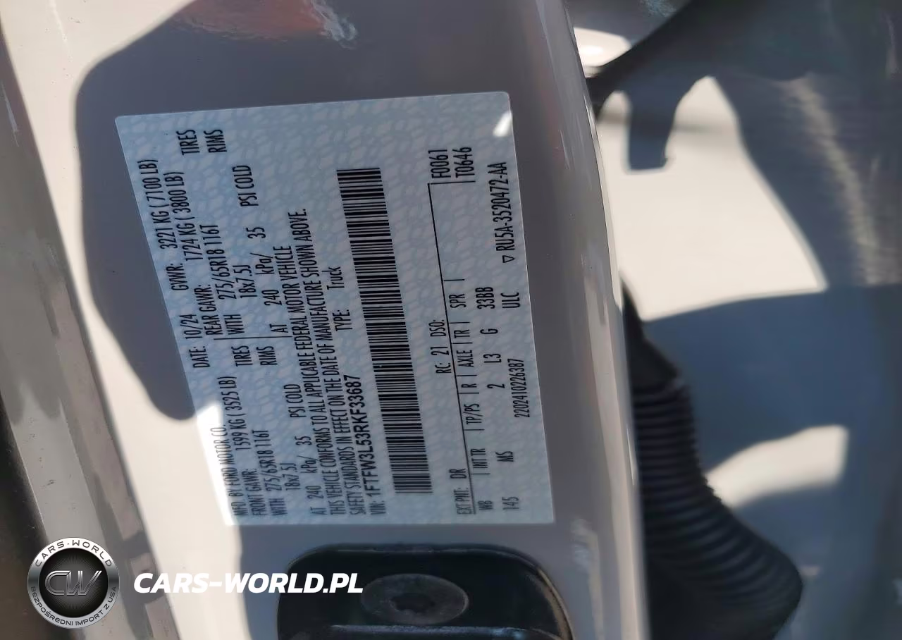 2024 Ford F150 Xlt VIN:1FTFW3L53RKF33687 - 12