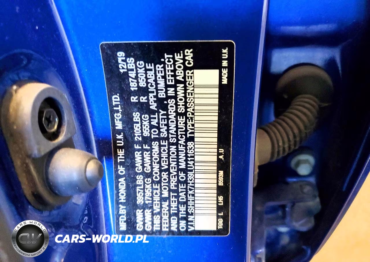 2020 Honda Civic Lx VIN:SHHFK7H39LU411638 - 12