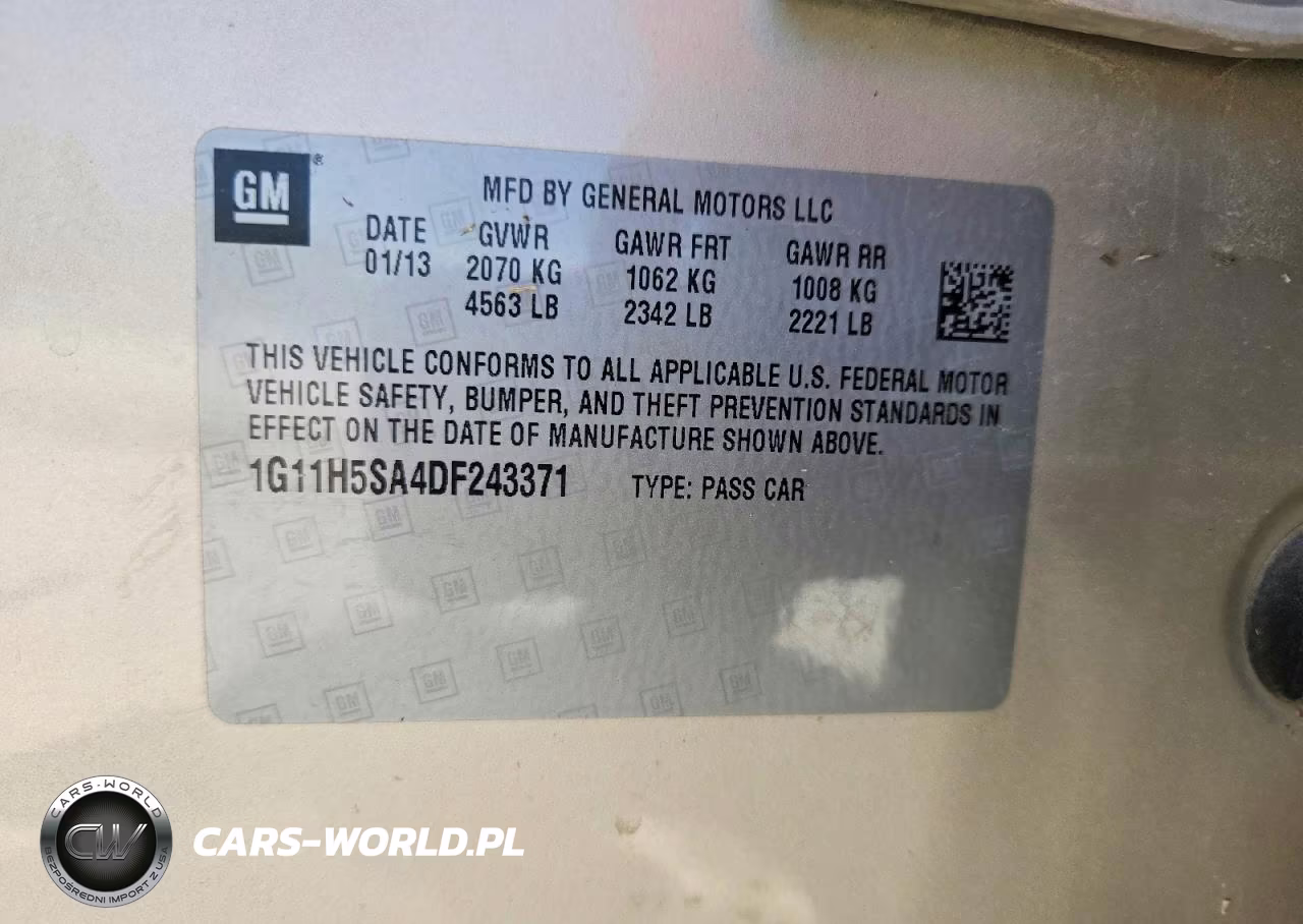 2013 Chevrolet Malibu Ltz VIN:1G11H5SA4DF243371 - 13