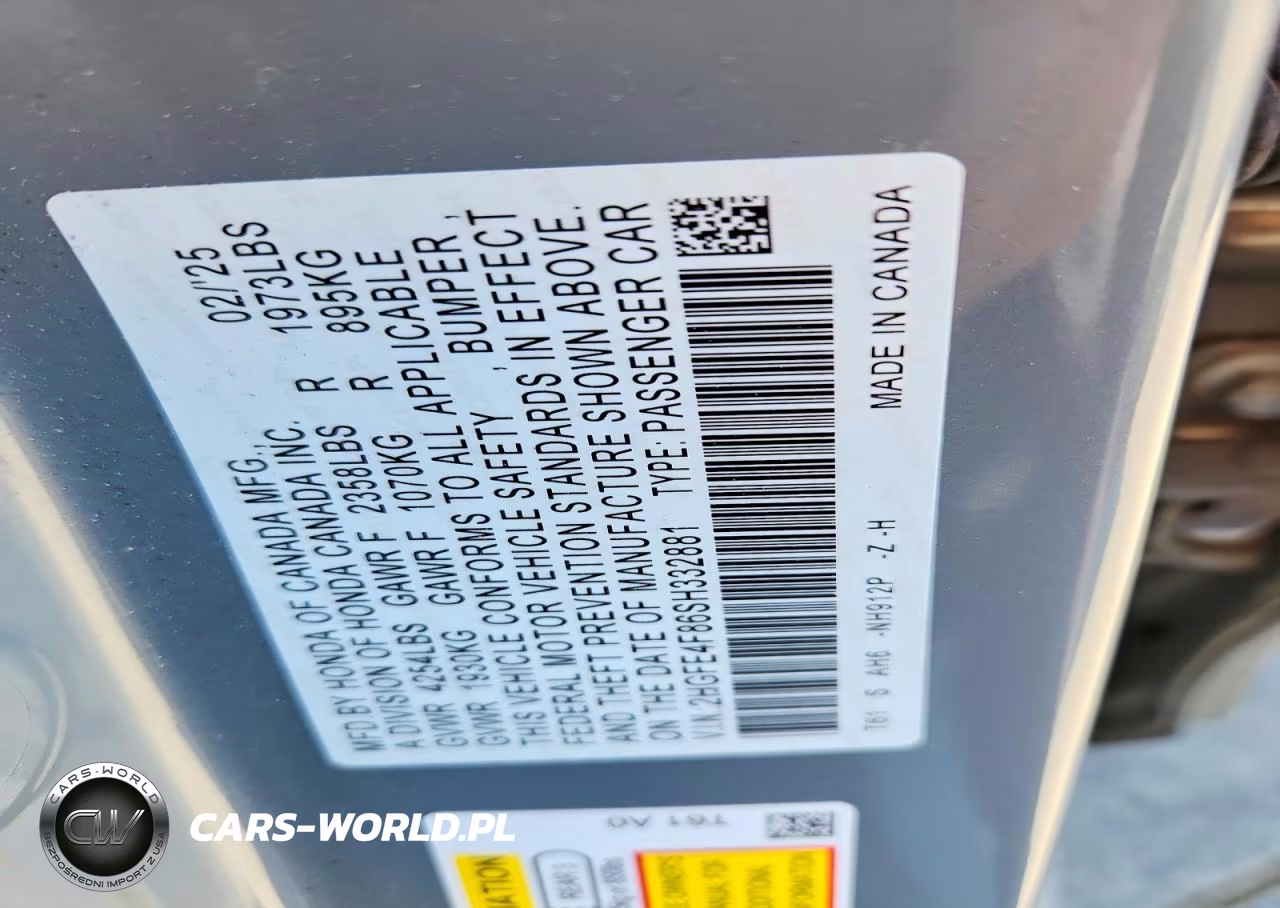 2025 Honda Civic Sport-Sport Touring VIN:2HGFE4F86SH332881 - 13