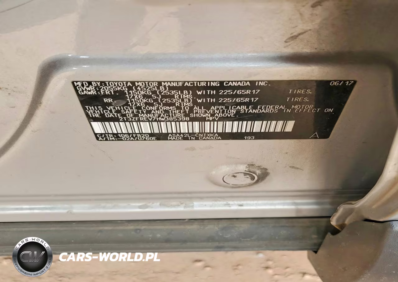 2017 Toyota Rav4 Le VIN:2T3ZFREV7HW385398 - 12