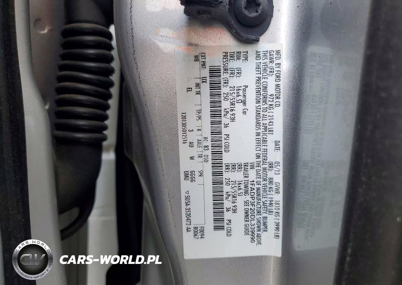 2013 Ford Focus Se VIN:1FADP3F20DL339990 - 12