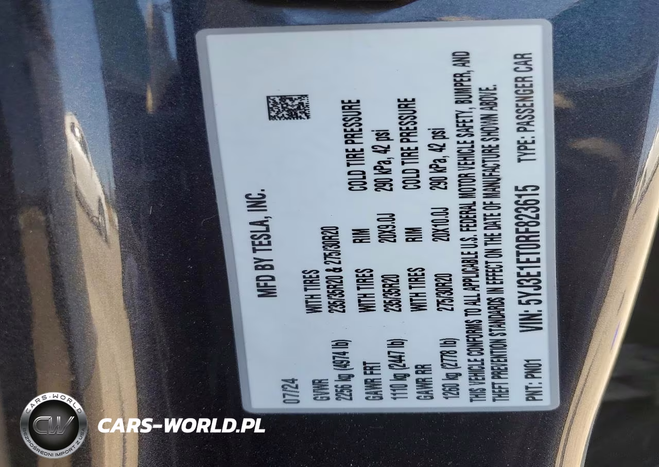 2024 Tesla Model 3 VIN:5YJ3E1ET0RF823615 - 12