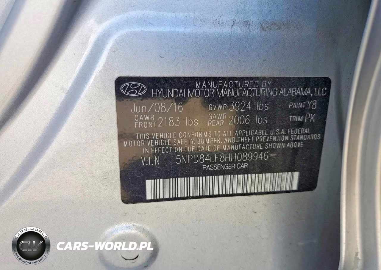 2017 Hyundai Elantra Se VIN:5NPD84LF8HH089946 - 12