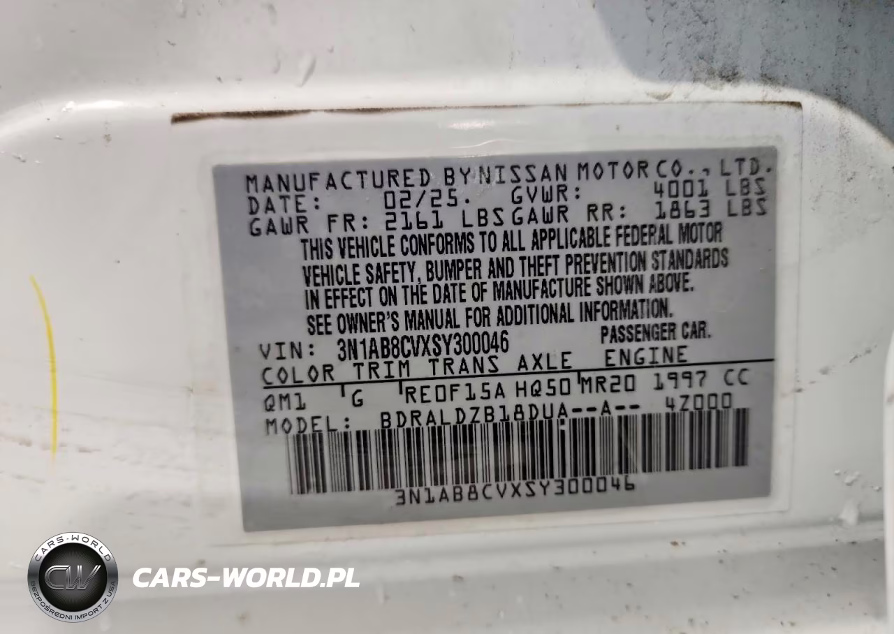 2025 Nissan Sentra Sv VIN:3N1AB8CVXSY300046 - 12