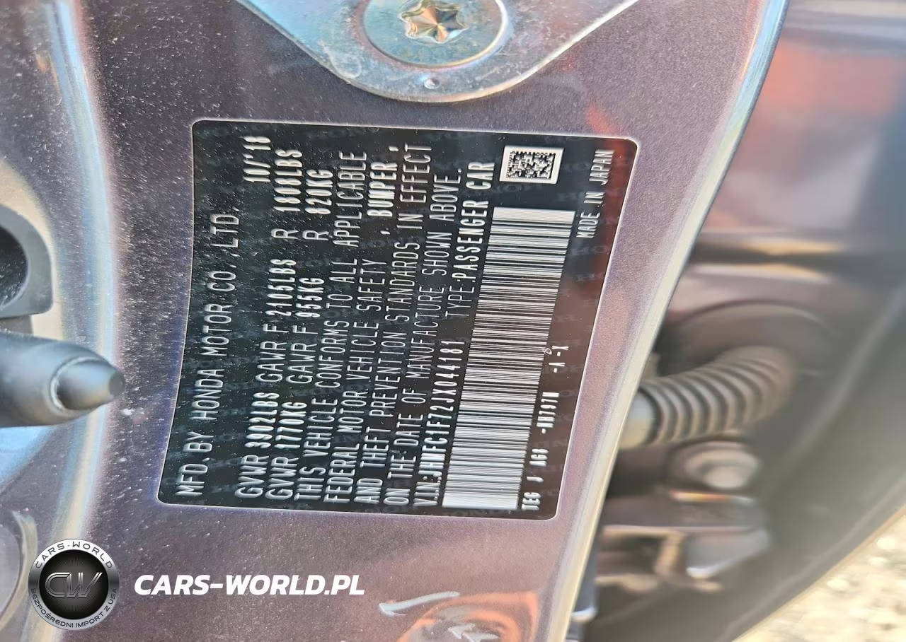 2018 Honda Civic Exl VIN:JHMFC1F72JX044181 - 12