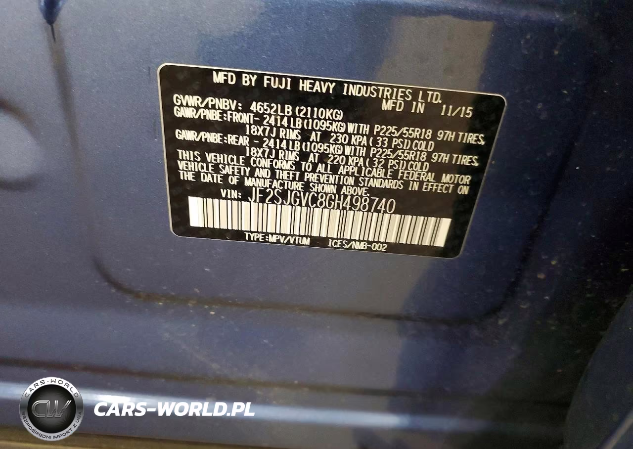 2016 Subaru Forester 2.0Xt Touring VIN:JF2SJGVC8GH498740 - 13