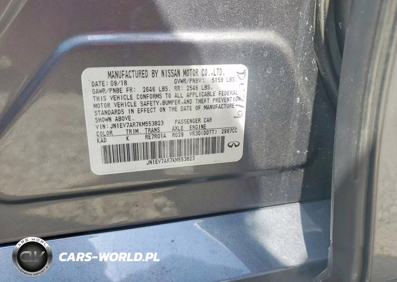 2019 Infiniti Q50 3.0T Luxe VIN:JN1EV7AR7KM553823 - 12