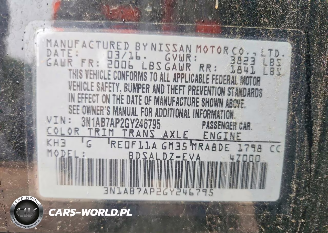 2016 Nissan Sentra Sv VIN:3N1AB7AP2GY246795 - 13