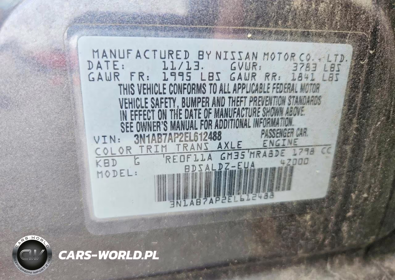 2014 Nissan Sentra Sv VIN:3N1AB7AP2EL612488 - 12