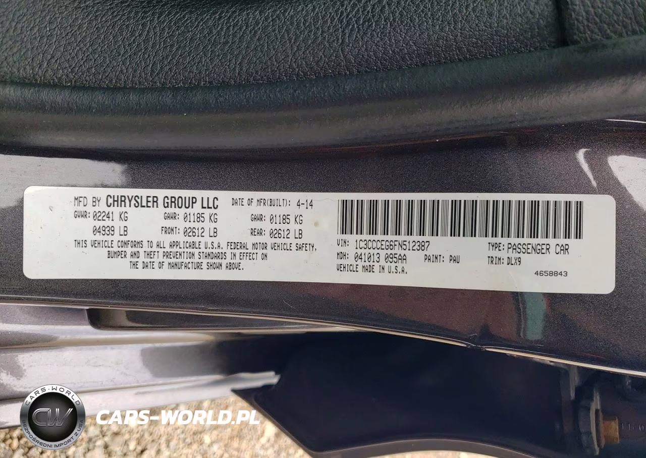2015 Chrysler 200 C VIN:1C3CCCEG6FN512387 - 12