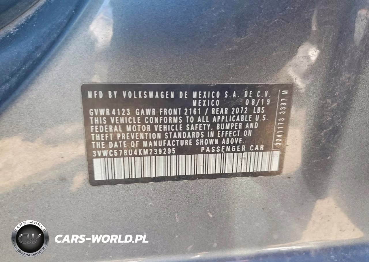 2019 Volkswagen Jetta S-Se-R-Line VIN:3VWC57BU4KM239295 - 12