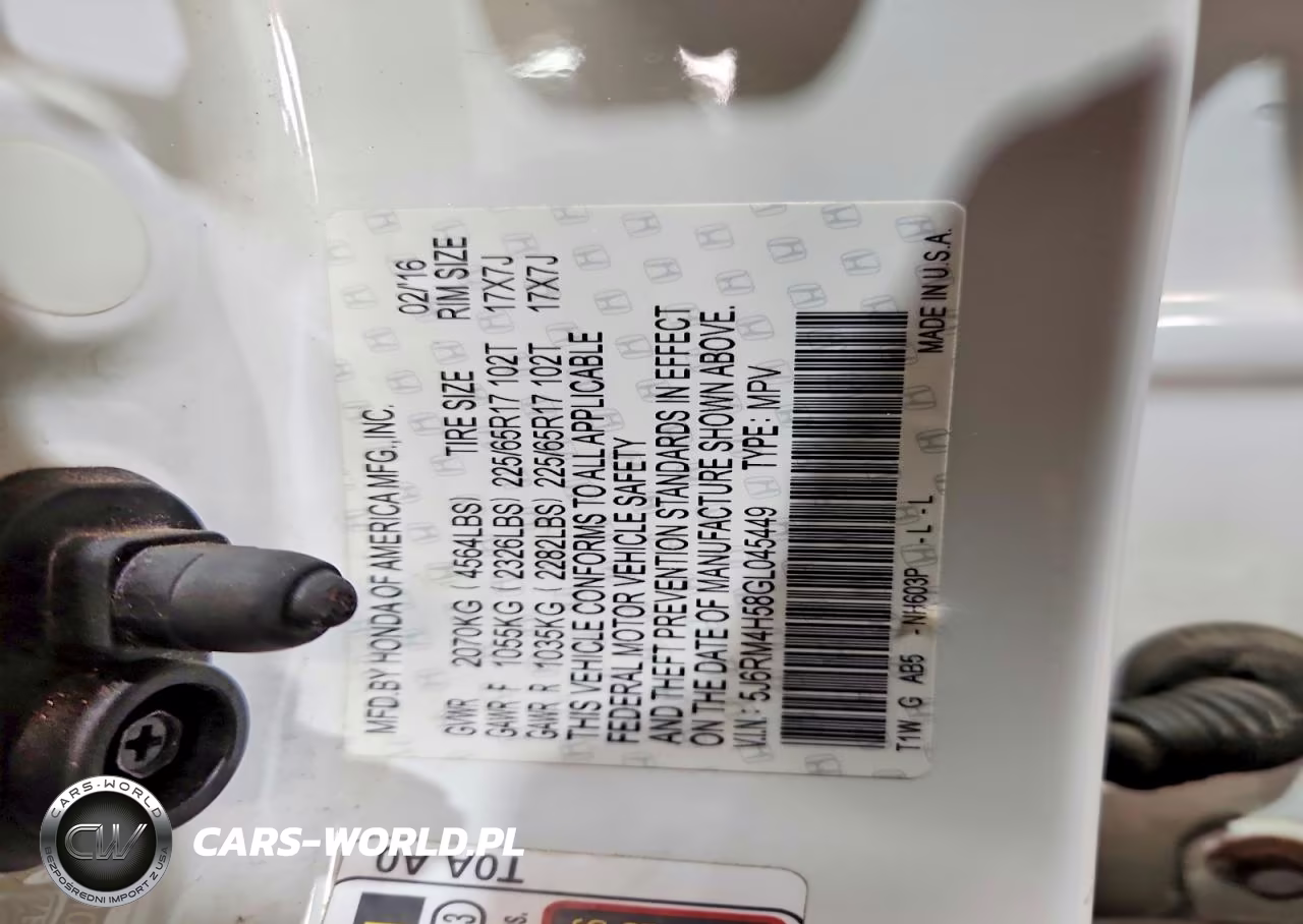 2016 Honda Cr-V Ex VIN:5J6RM4H58GL045449 - 14