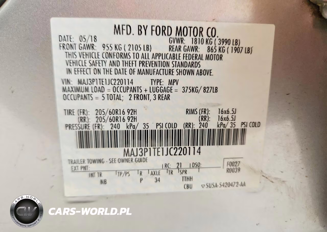 2018 Ford Ecosport Se VIN:MAJ3P1TE1JC220114 - 12