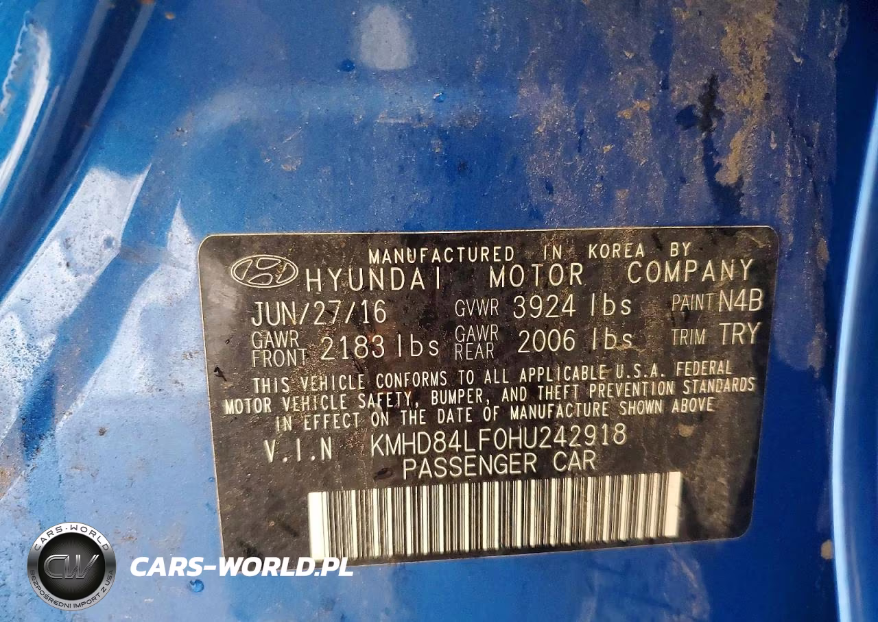 2017 Hyundai Elantra Value Edition VIN:KMHD84LF0HU242918 - 12