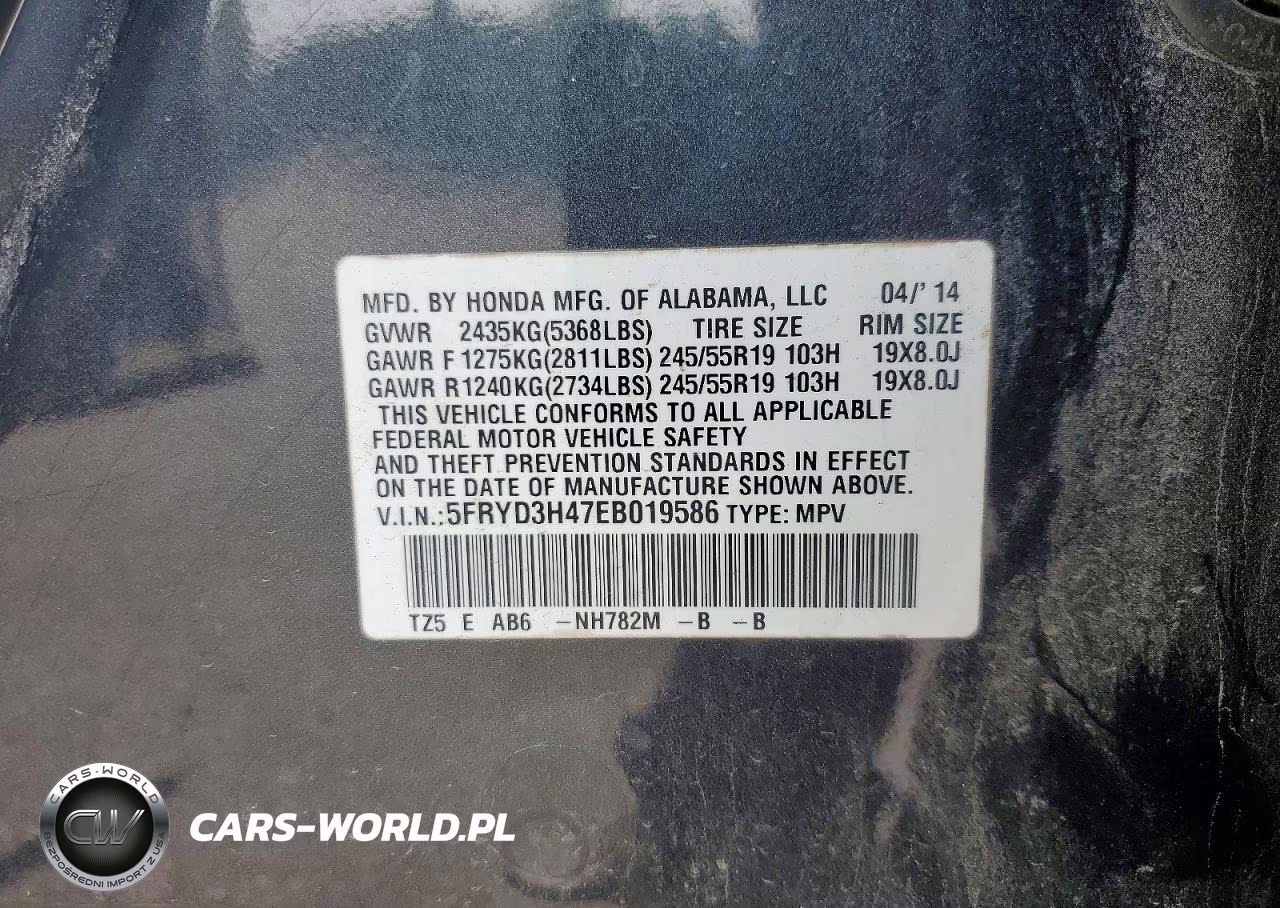 2014 Acura Mdx Technology VIN:5FRYD3H47EB019586 - 13