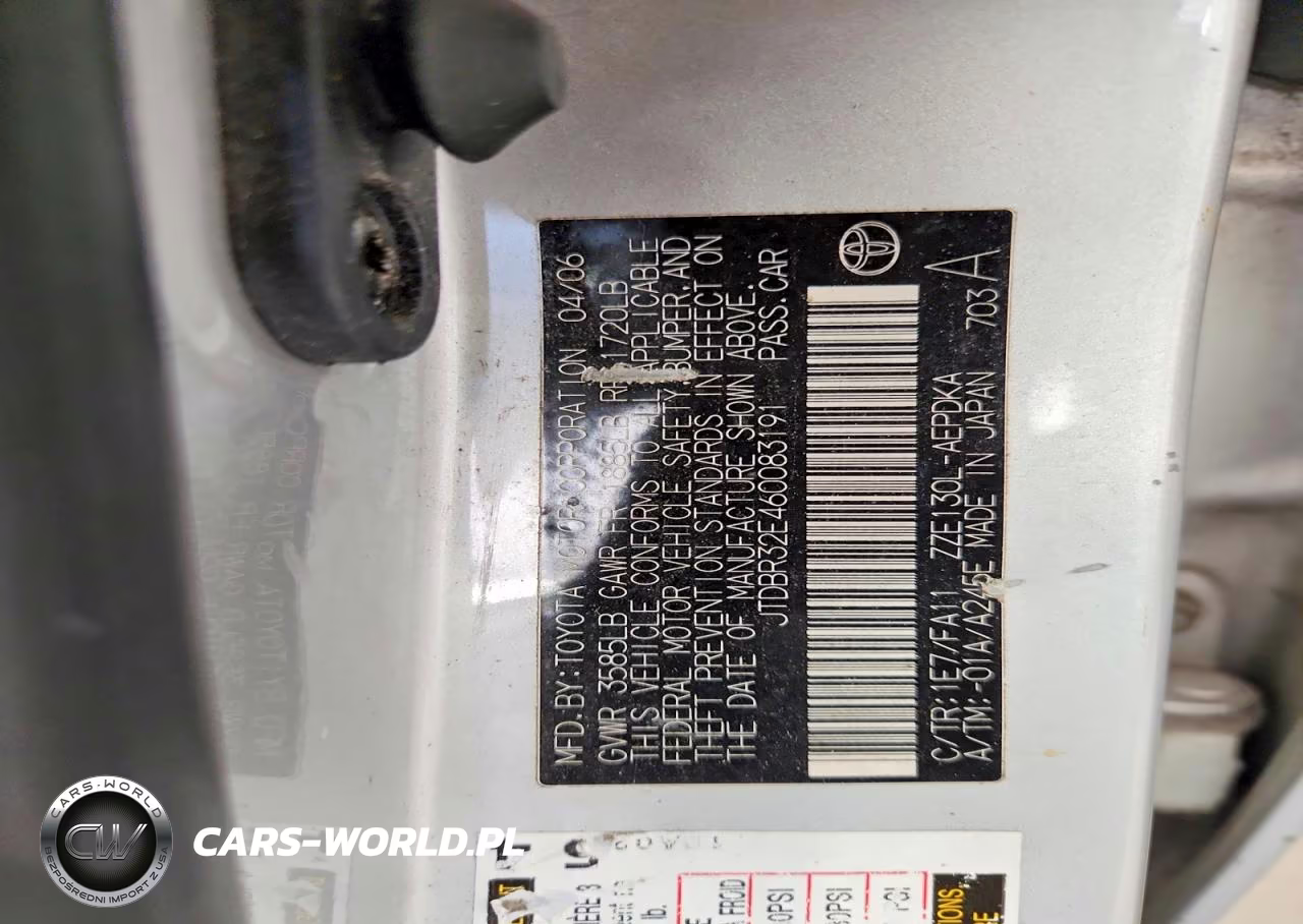 2006 Toyota Corolla Ce VIN:JTDBR32E460083191 - 12