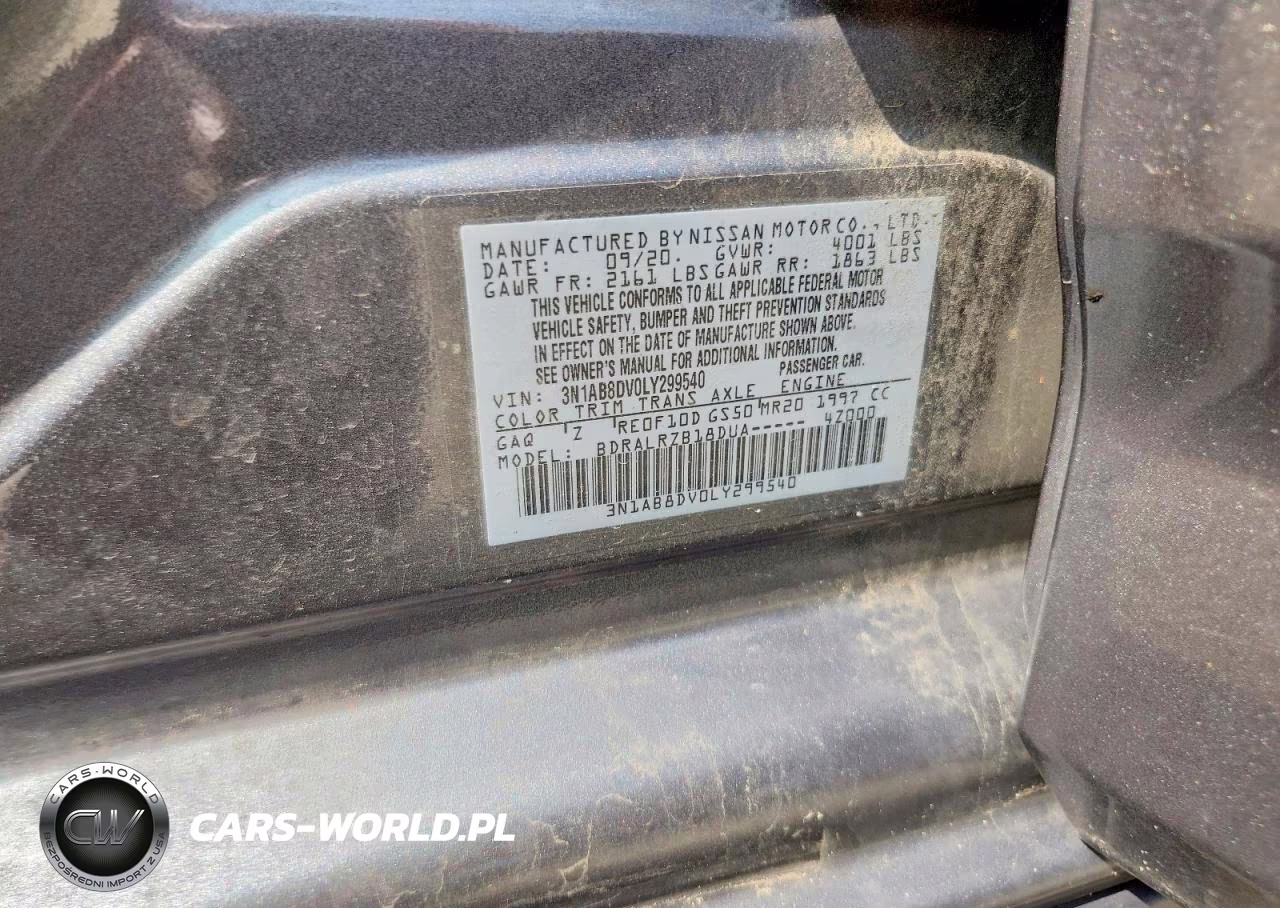 2020 Nissan Sentra Sr VIN:3N1AB8DV0LY299540 - 13