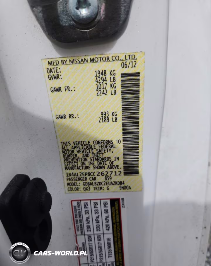 2012 Nissan Altima S VIN:1N4AL2EP8CC262712 - 12