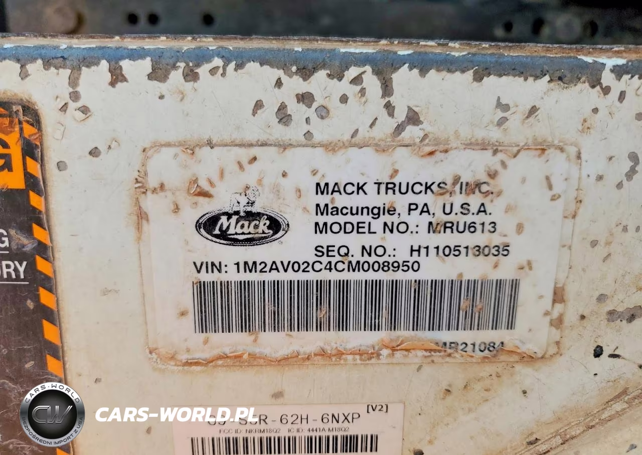 2012 Mack Mru613 Refuse Truck VIN:1M2AV02C4CM008950 - 11
