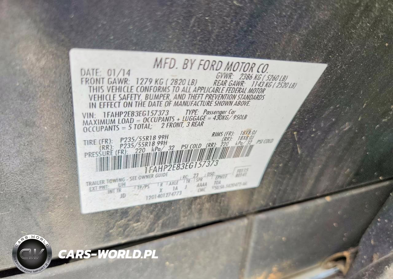 2014 Ford Taurus Sel VIN:1FAHP2E83EG157373 - 13