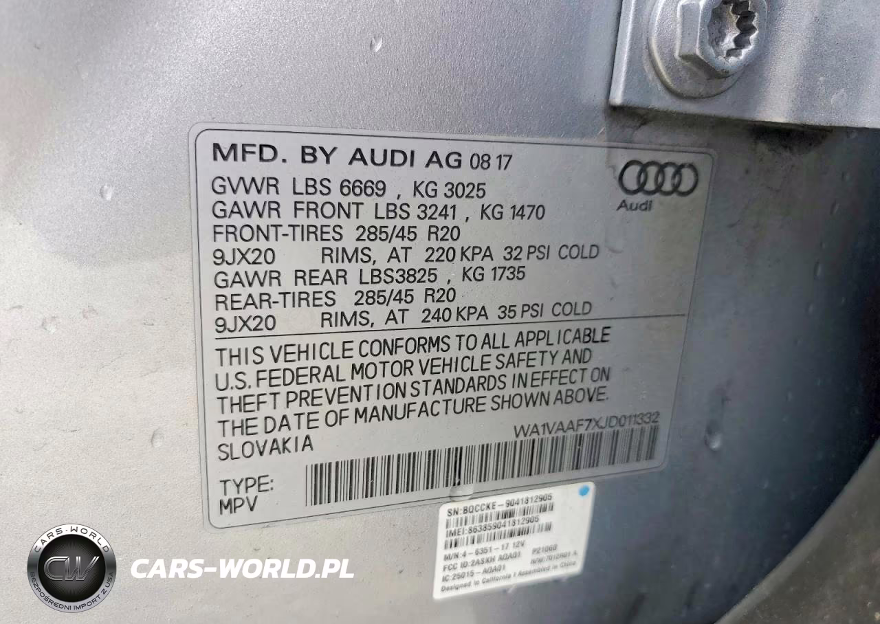 2018 Audi Q7 Prestige VIN:WA1VAAF7XJD011332 - 12