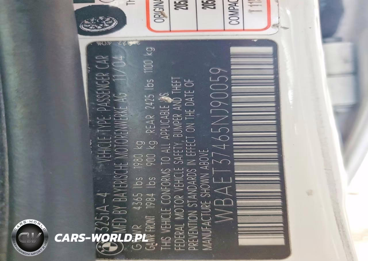 2005 BMW 325 I VIN:WBAET37465NJ90059 - 12