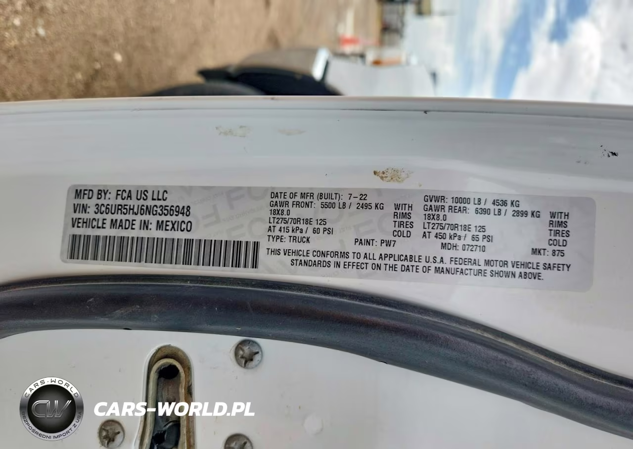 2022 Ram 2500 Tradesman VIN:3C6UR5HJ6NG356948 - 12