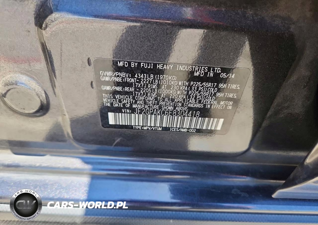 2014 Subaru Xv Crosstrek 2.0 Limited VIN:JF2GPAKC6E8304418 - 13