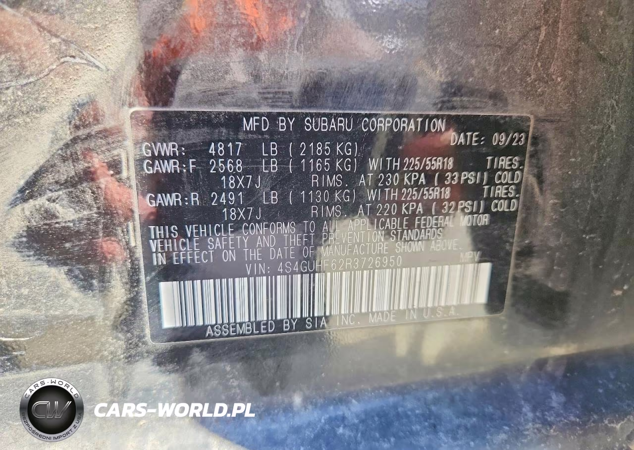 2024 Subaru Crosstrek Sport VIN:4S4GUHF62R3726950 - 13