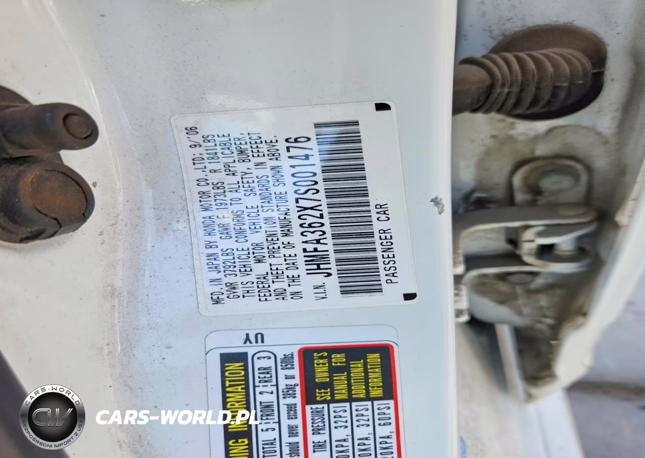 2007 Honda Civic Hybrid VIN:JHMFA362X7S001476 - 12