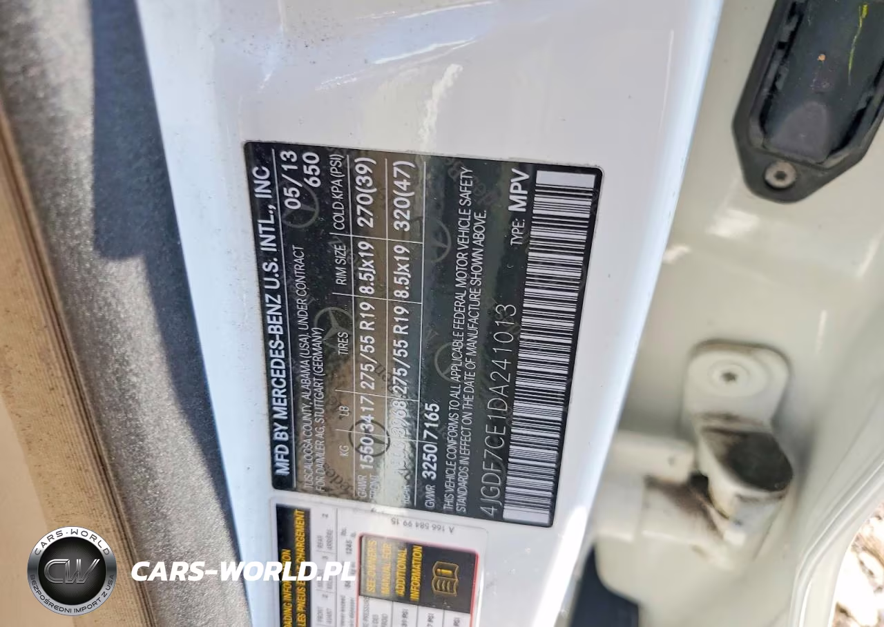 2013 Mercedes-Benz Gl 450 4Matic VIN:4JGDF7CE1DA241013 - 12