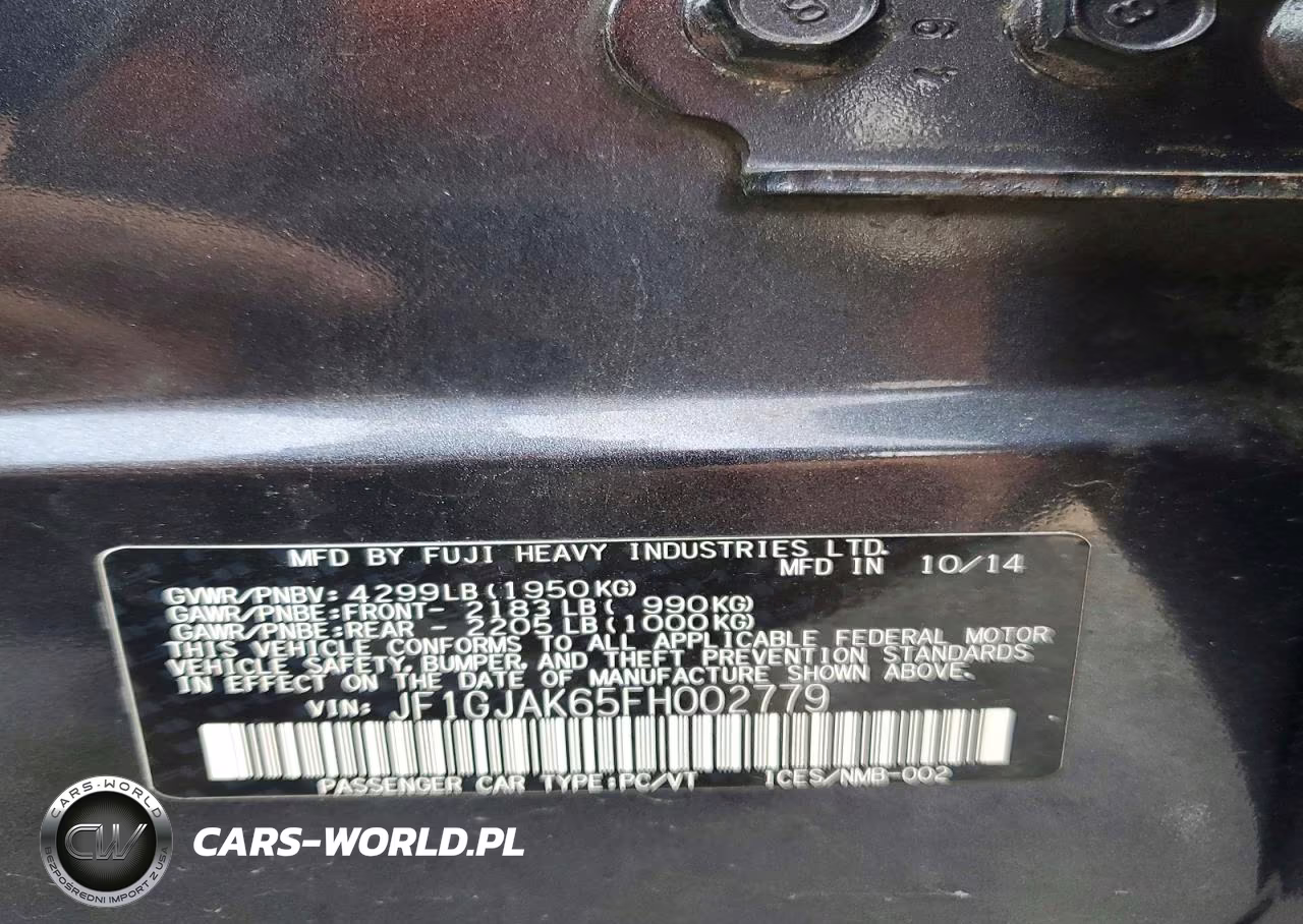 2015 Subaru Impreza Premium Plus VIN:JF1GJAK65FH002779 - 12