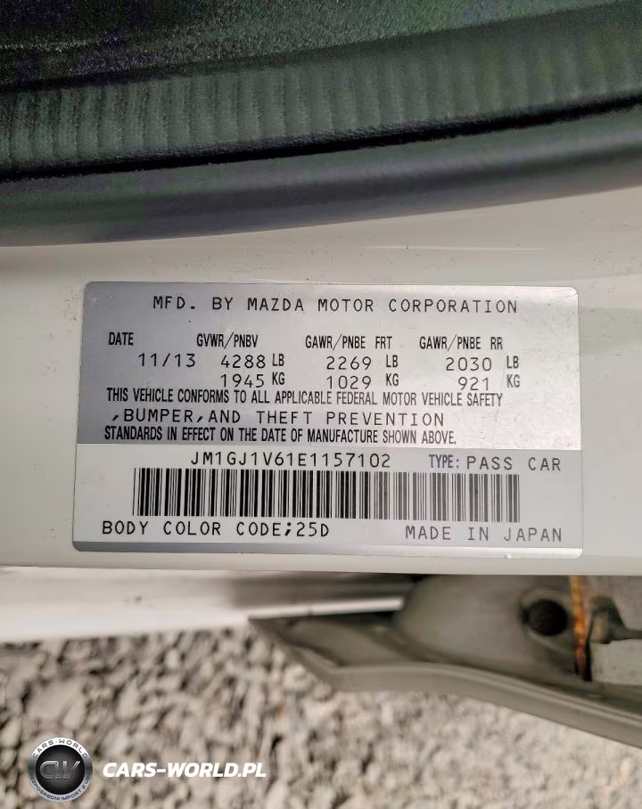 2014 Mazda 6 Touring VIN:JM1GJ1V61E1157102 - 12