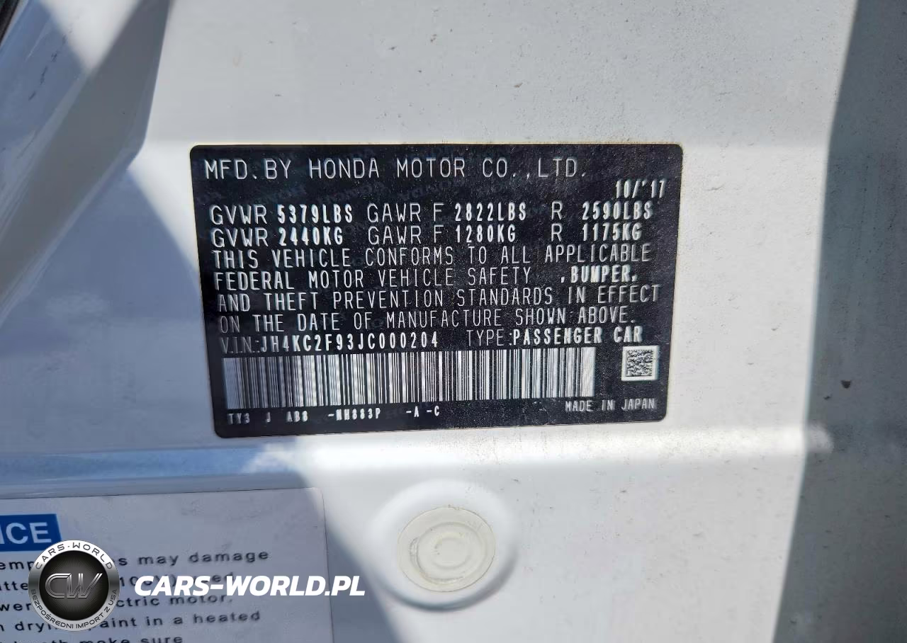 2018 Acura Rlx Sport Hybrid Advance VIN:JH4KC2F93JC000204 - 12