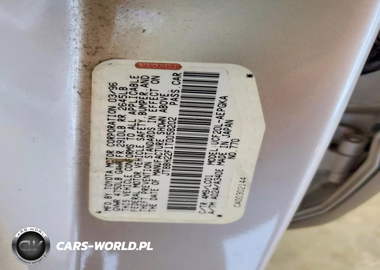 1996 Lexus Ls 400 VIN:JT8BH22F1T0058202 - 12