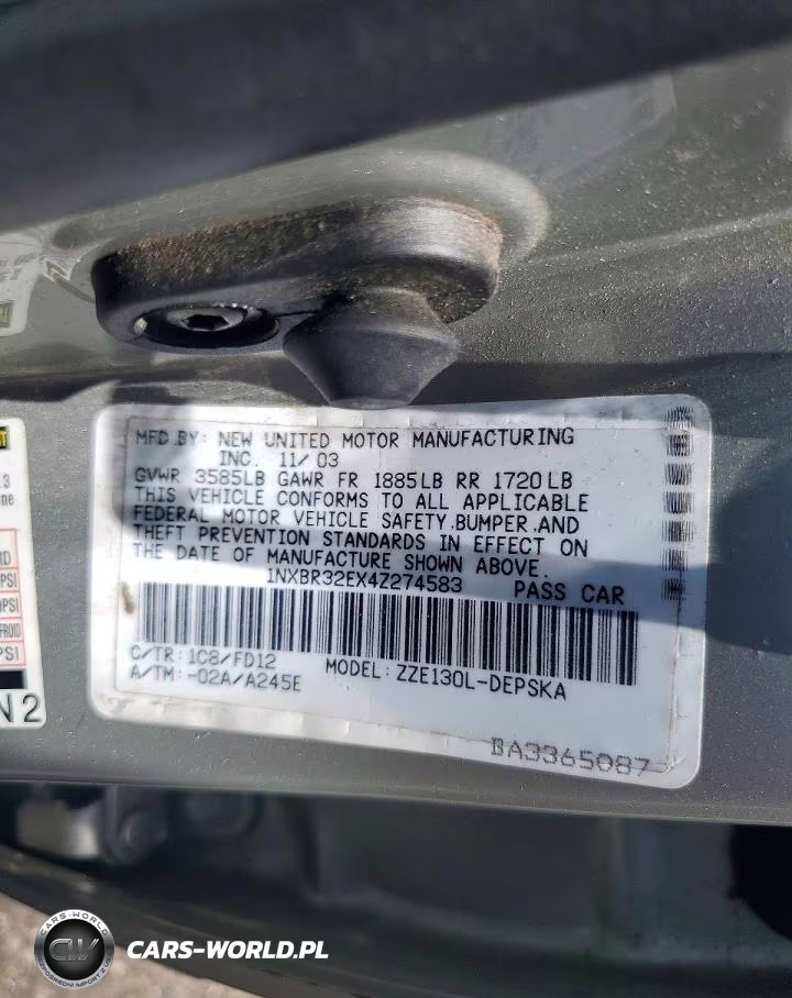 2004 Toyota Corolla S VIN:1NXBR32EX4Z274583 - 12