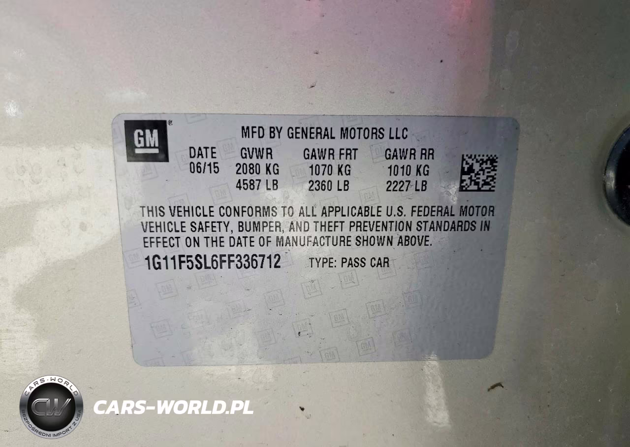 2015 Chevrolet Malibu Ltz VIN:1G11F5SL6FF336712 - 12