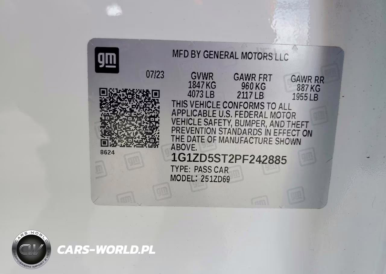 2023 Chevrolet Malibu Lt VIN:1G1ZD5ST2PF242885 - 12