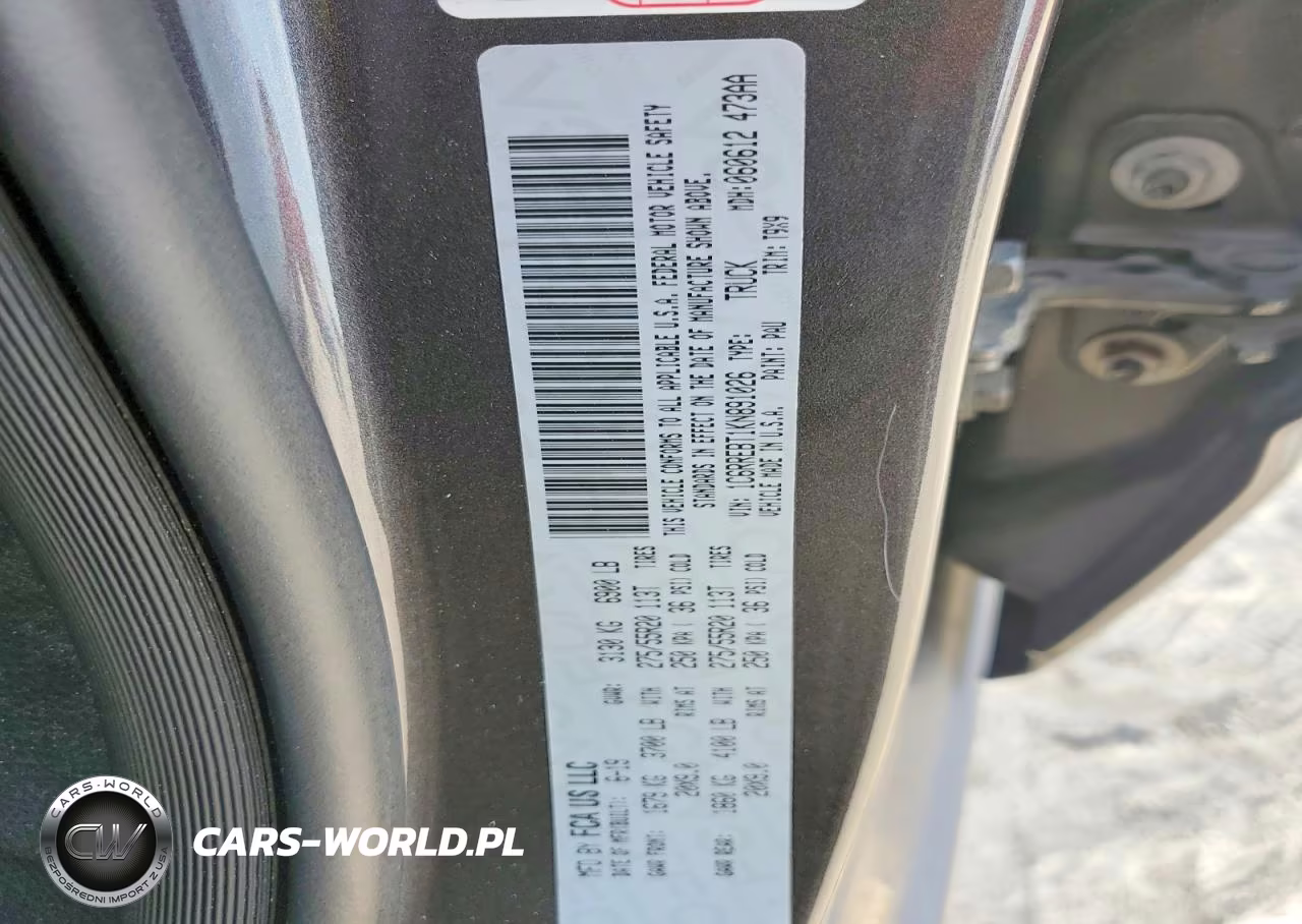 2019 Ram 1500 Big Horn-Lone Star VIN:1C6RREBT1KN891026 - 12