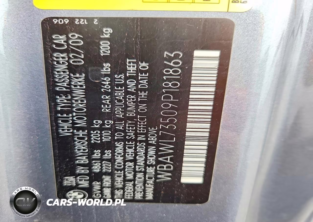 2009 BMW 335 I VIN:WBAWL73509P181863 - 12