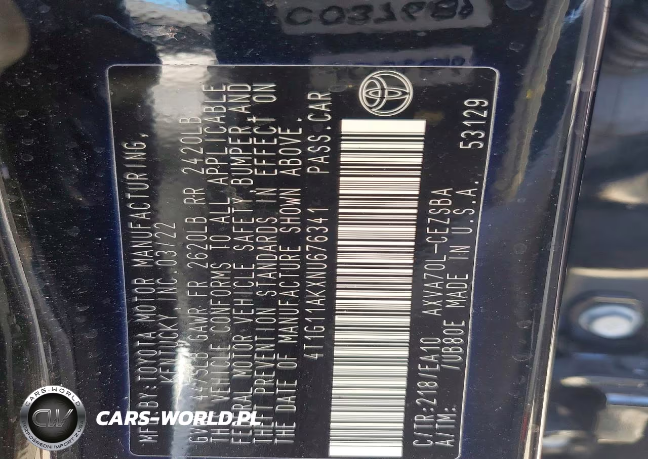 2022 Toyota Camry Se VIN:4T1G11AKXNU676341 - 12