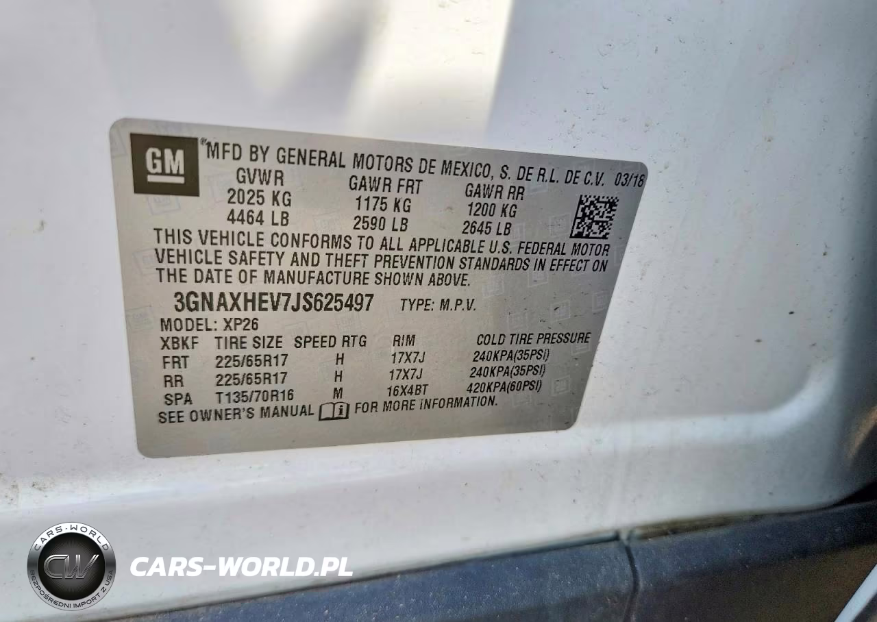 2018 Chevrolet Equinox Ls VIN:3GNAXHEV7JS625497 - 12