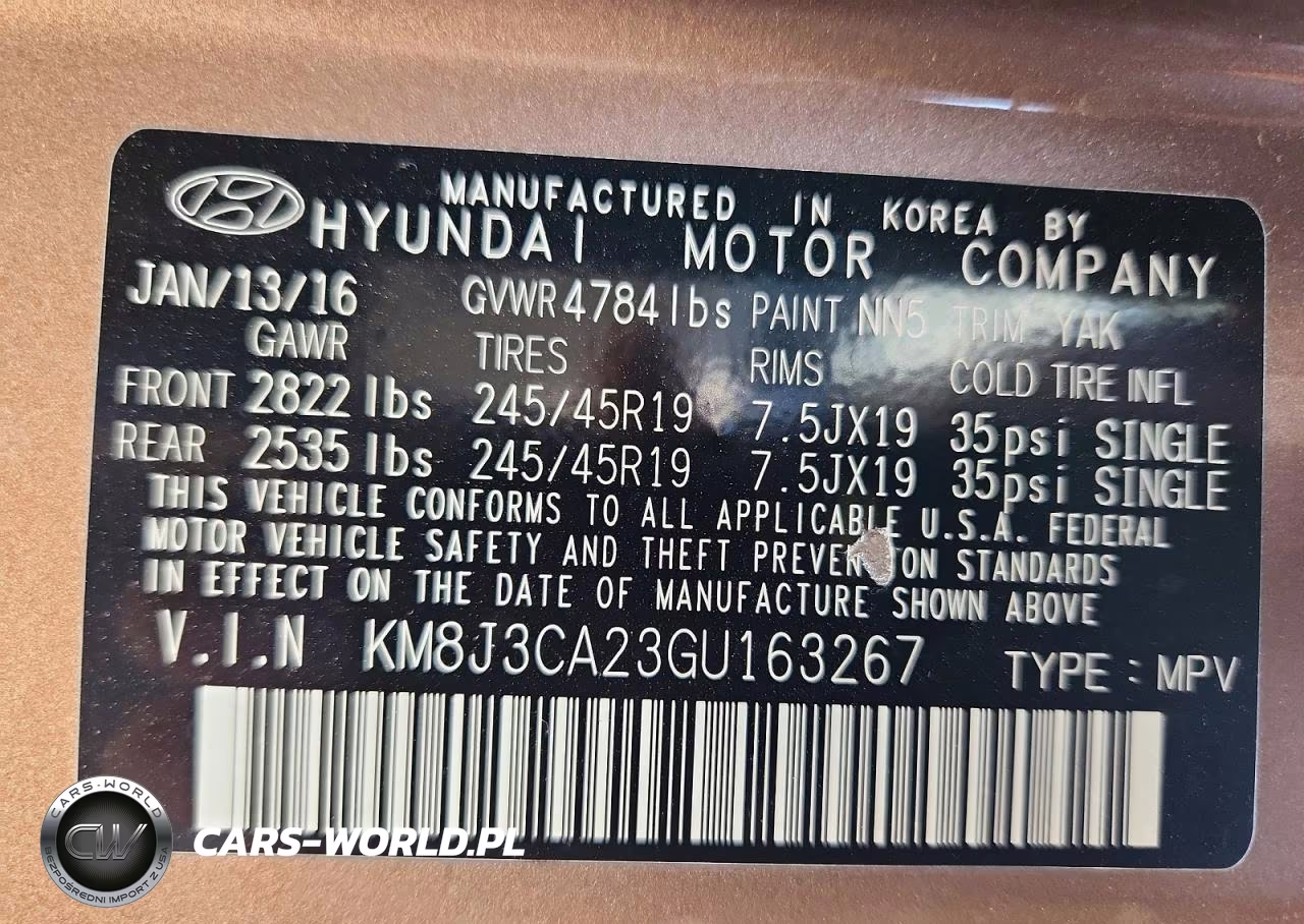 2016 Hyundai Tucson Limited VIN:KM8J3CA23GU163267 - 14