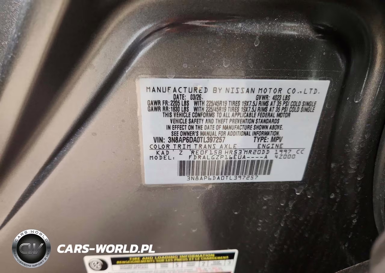 2026 Nissan Kicks Sr VIN:3N8AP6DA0TL397257 - 14