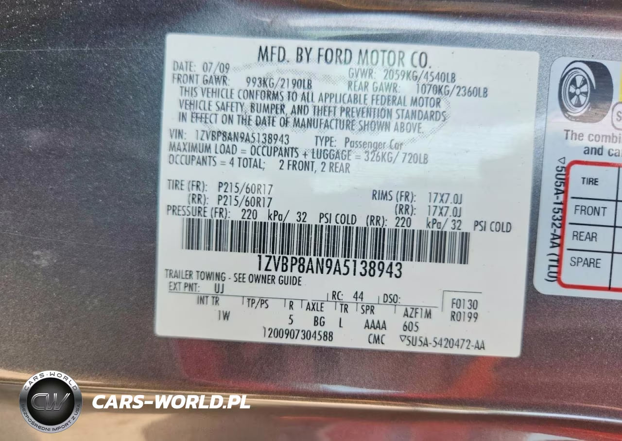 2010 Ford Mustang VIN:1ZVBP8AN9A5138943 - 12