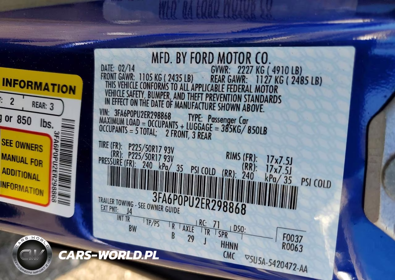 2014 Ford Fusion Se Phev VIN:3FA6P0PU2ER298868 - 12