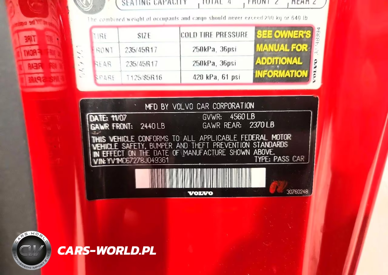 2008 Volvo C70 T5 VIN:YV1MC67278J049361 - 12