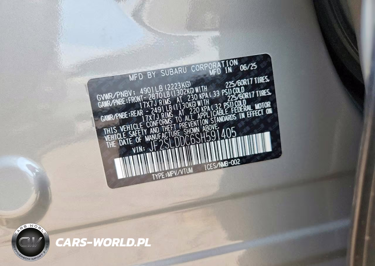 2025 Subaru Forester Premium VIN:JF2SLDDC6SH591405 - 13