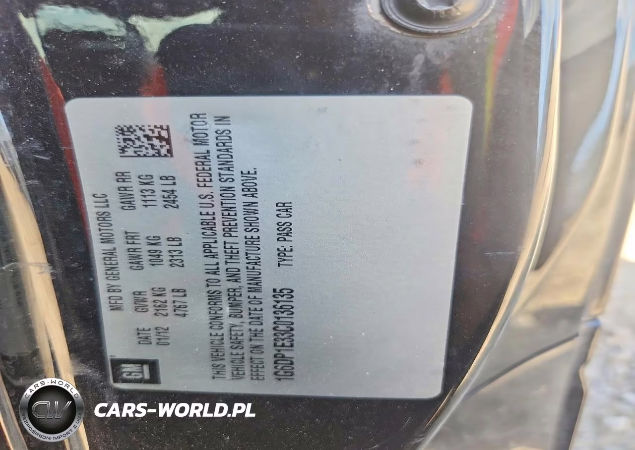 2012 Cadillac Cts Premium Collection VIN:1G6DP1E33C0136135 - 12
